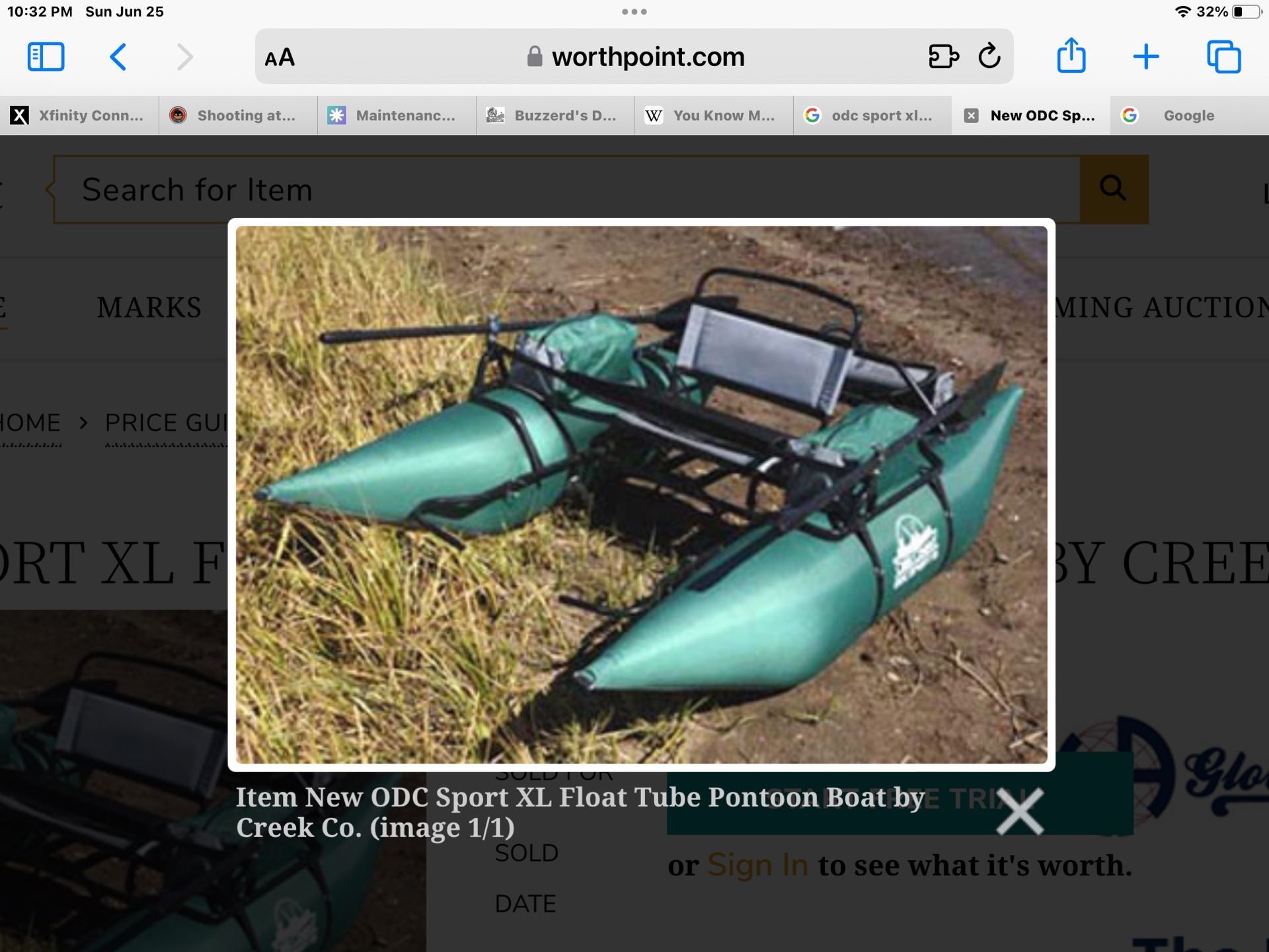 Creek Company ODC Sport XL Inflatable Pontoon Boat