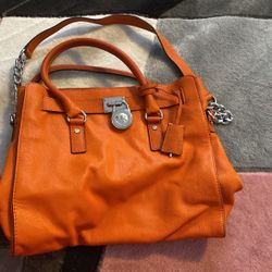 Orange Michael Kors Purse 