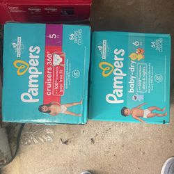 Pampers CRUISERS & Baby Dry Sizes 5&6
