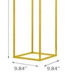 Gold Metal Flower Stand Columns For Centerpieces
