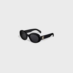 TRIOMPHE 01 SUNGLASSES IN ACETATE BLACK