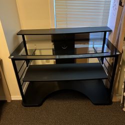 Black Glass Top Desk