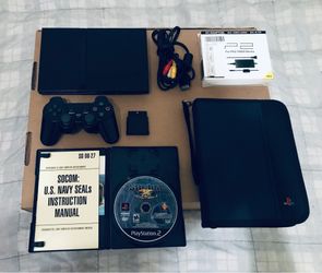 Sony PlayStation 2 ps2 slim Bundle lot please check out Photos read description