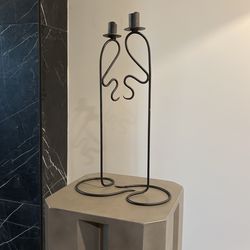 Vintage Squiggle Candle Holders