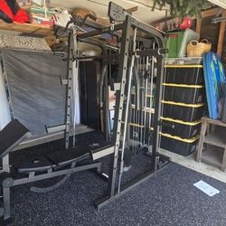 Smith Machine 2001 | Multi-Use Adj Bench | Gym Equipment | Fitness | Squat Rack | Excercise |🔴WEIGHTS AND BARBELL SOLD SEPARATELY 🔴 FREE DELIVERY 🚚