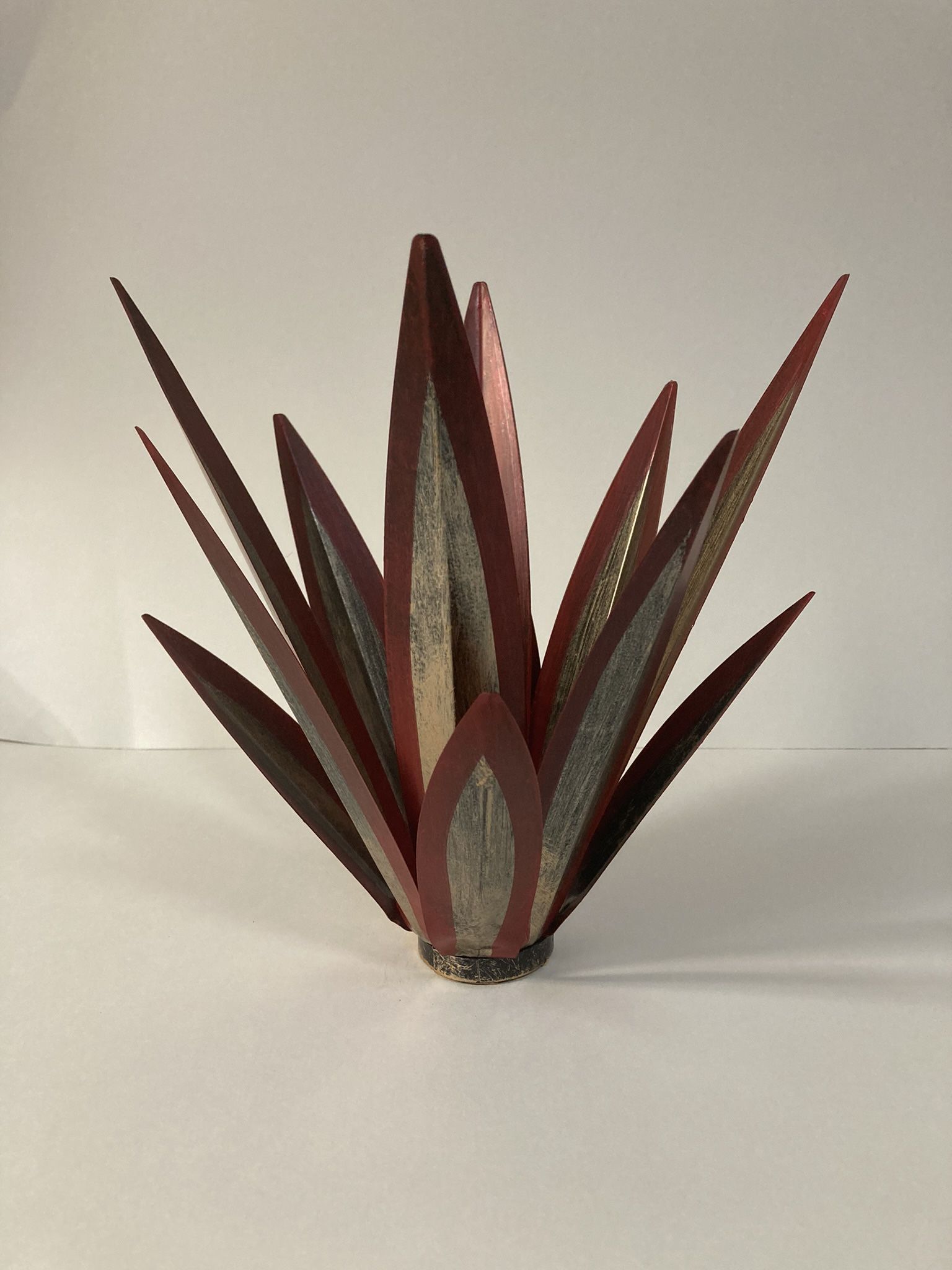Metal painted Agave Plant