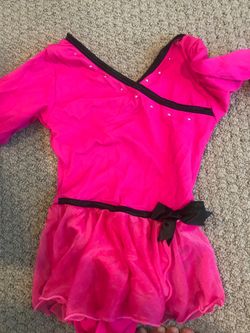 Pink gymnastics leotard