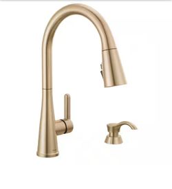 Delta faucet and soap dispenser