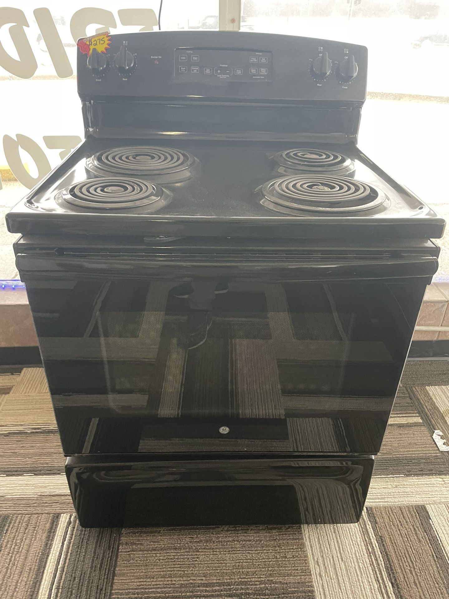 Ge Coil Top Stove Black