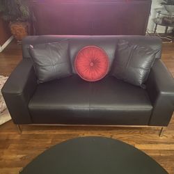 Leather Love Seat
