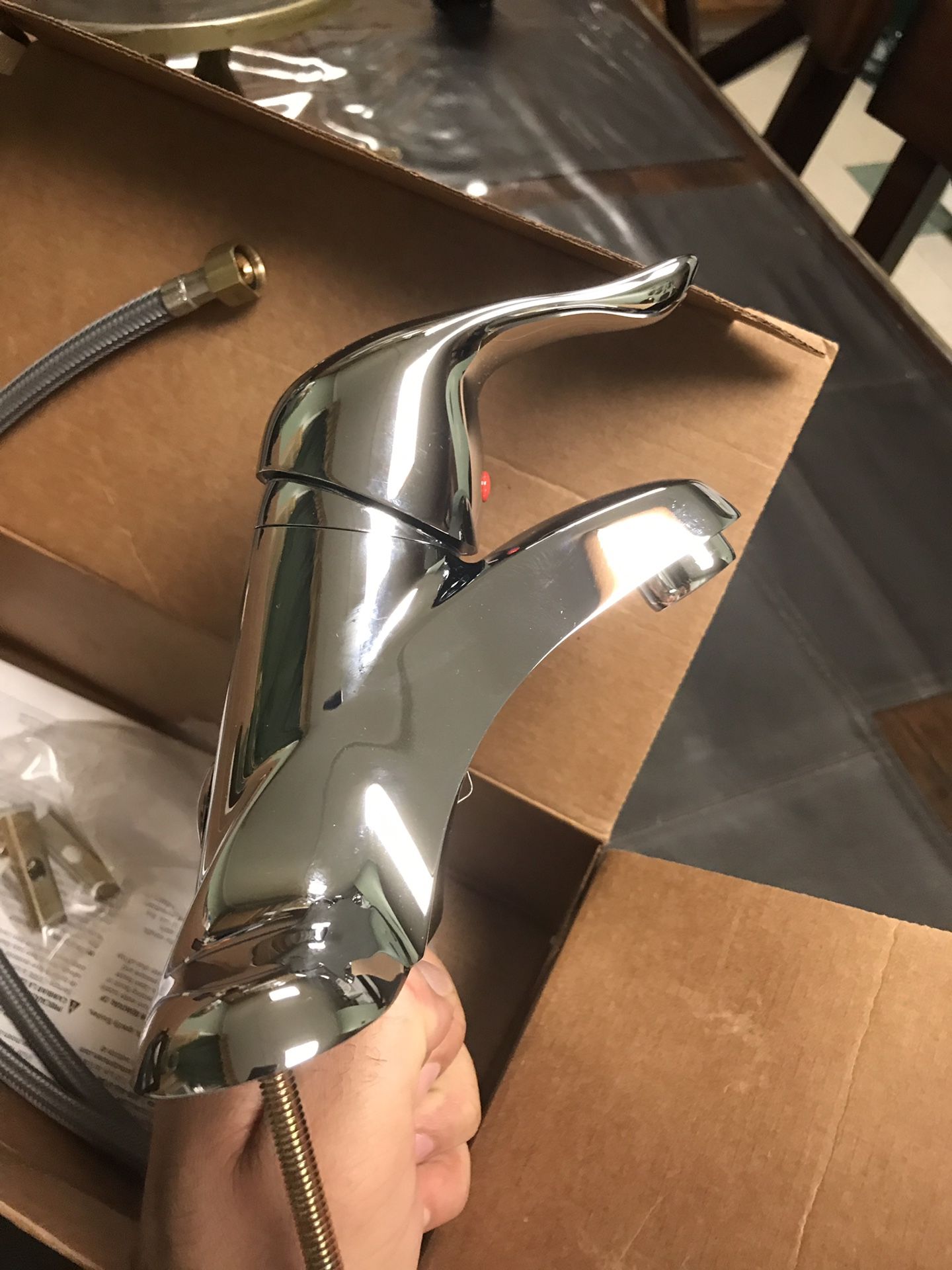 Moen L64600 Chateau One Handle Low Arc Bathroom Faucet - Chrome