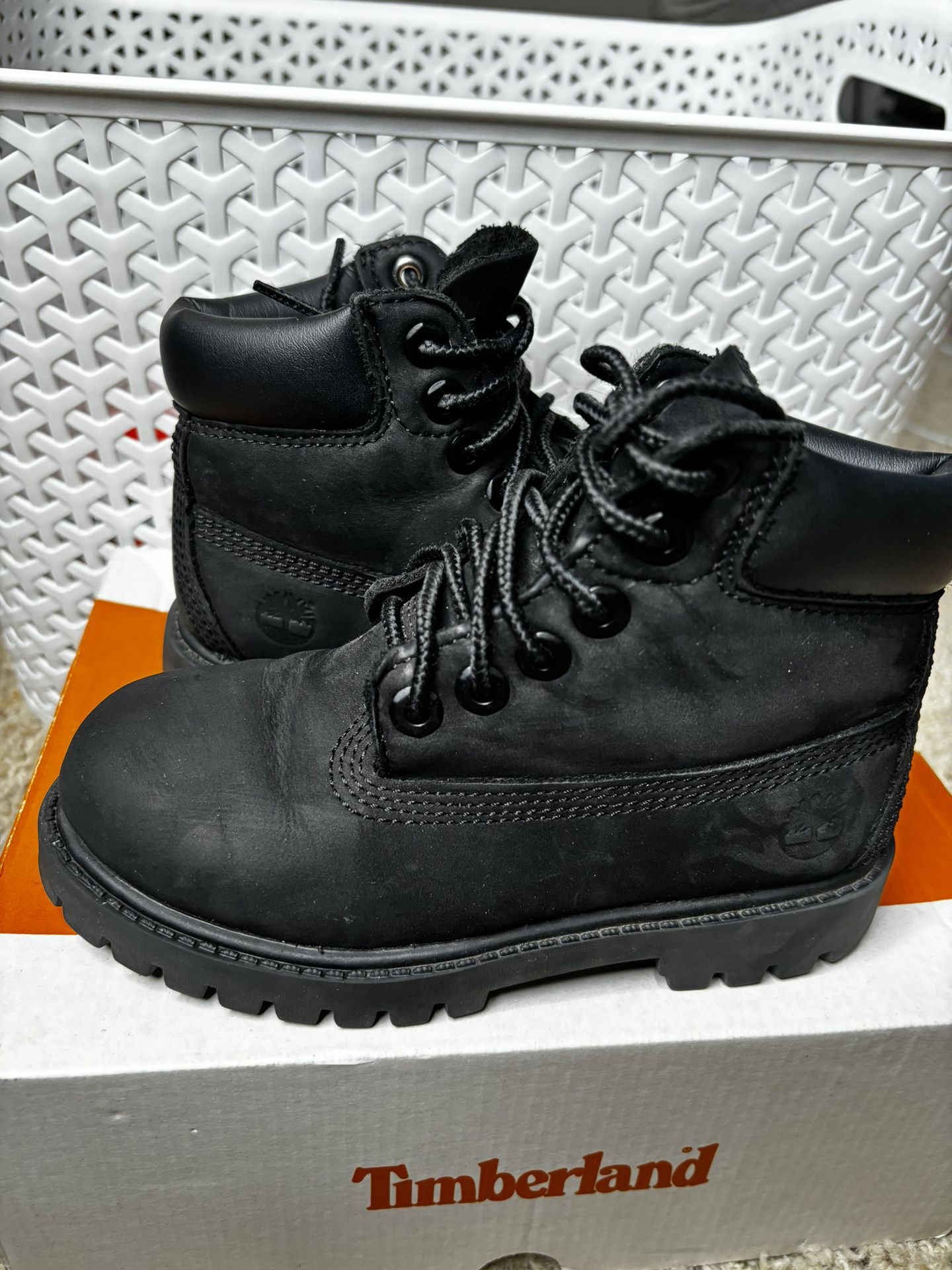 Black Toddler Size 10 M/M Black Timberland Boots