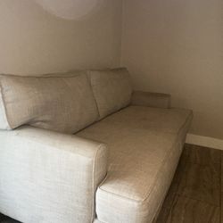 Grey Plush Couch 