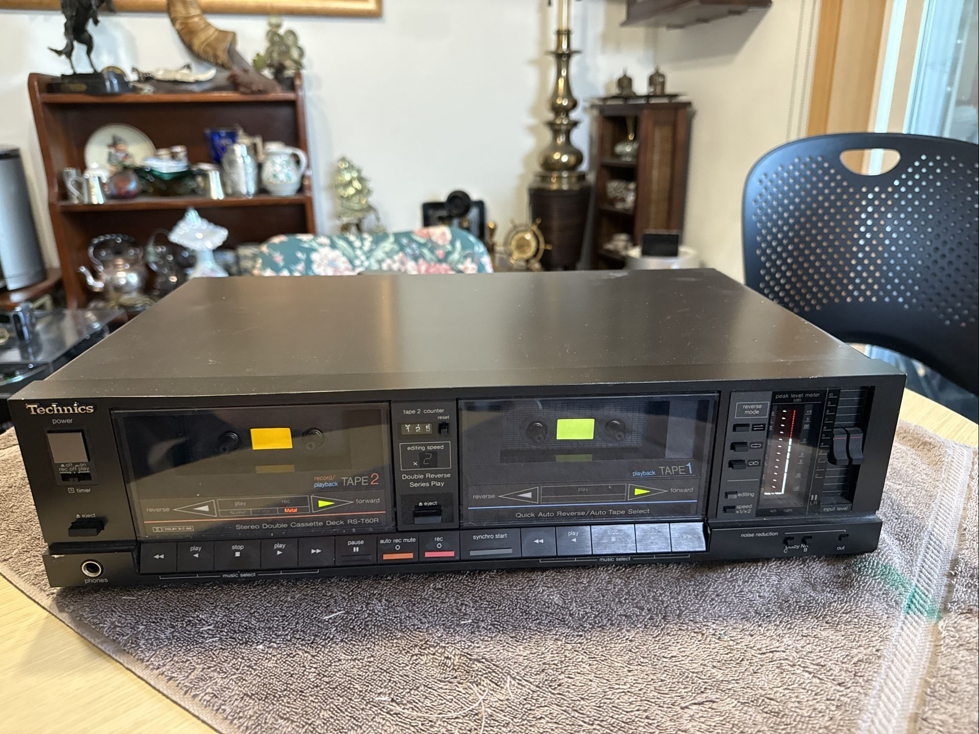 Technics RS-T60R Double Stereo Cassette Deck - Black