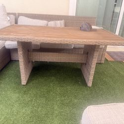 Outdoor Wicker Table 
