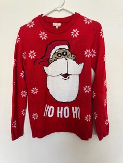 Poof Santa Ugly Christmas Sweater Size Medium
