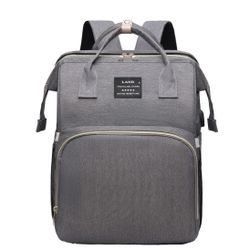 Tottybagco Diaper Bag Totty Bag New Edition, Waterproof 3 in 1 Baby Diaper Backpack with Foldable Changing Pad, Large Travel Back Pack for Girl Boy