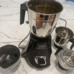Vidiem Eva Nero Mixer Grinder 650 watts - 110V 1.5 Liters Stainless Steel