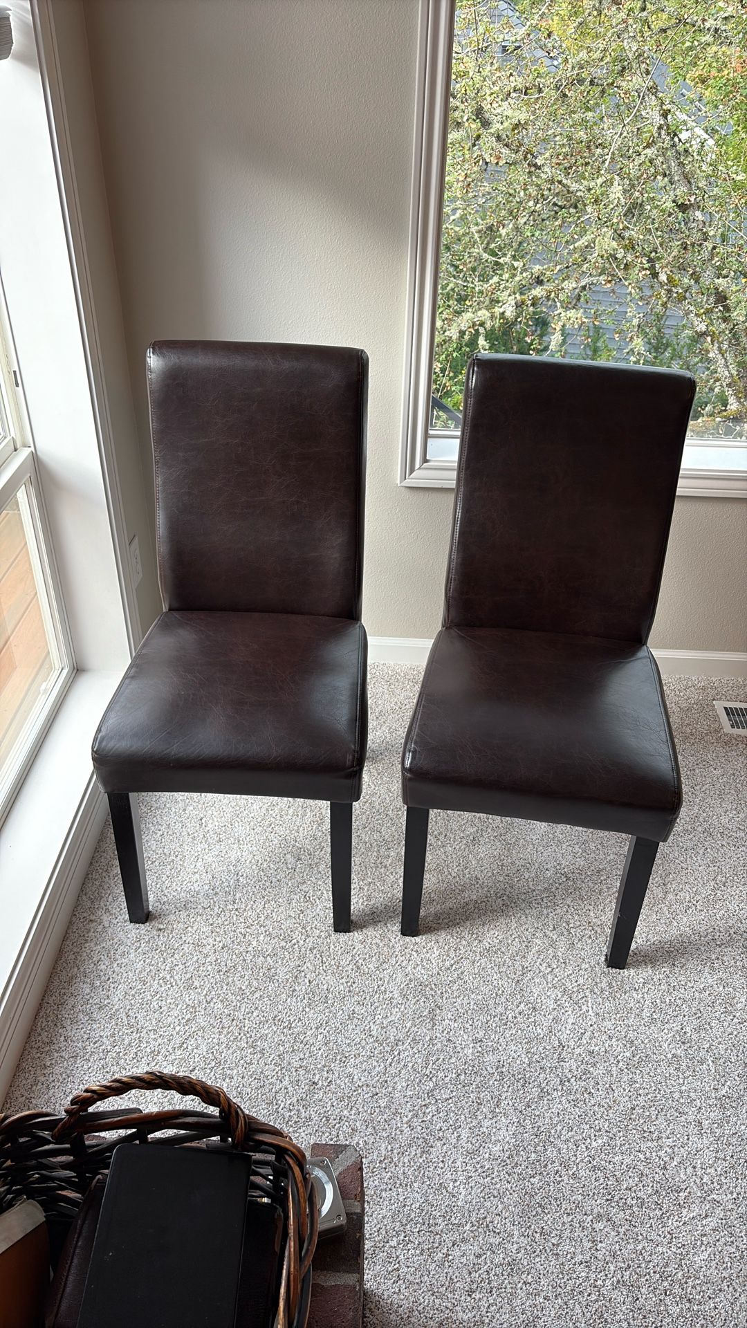 2 Leather Chairs