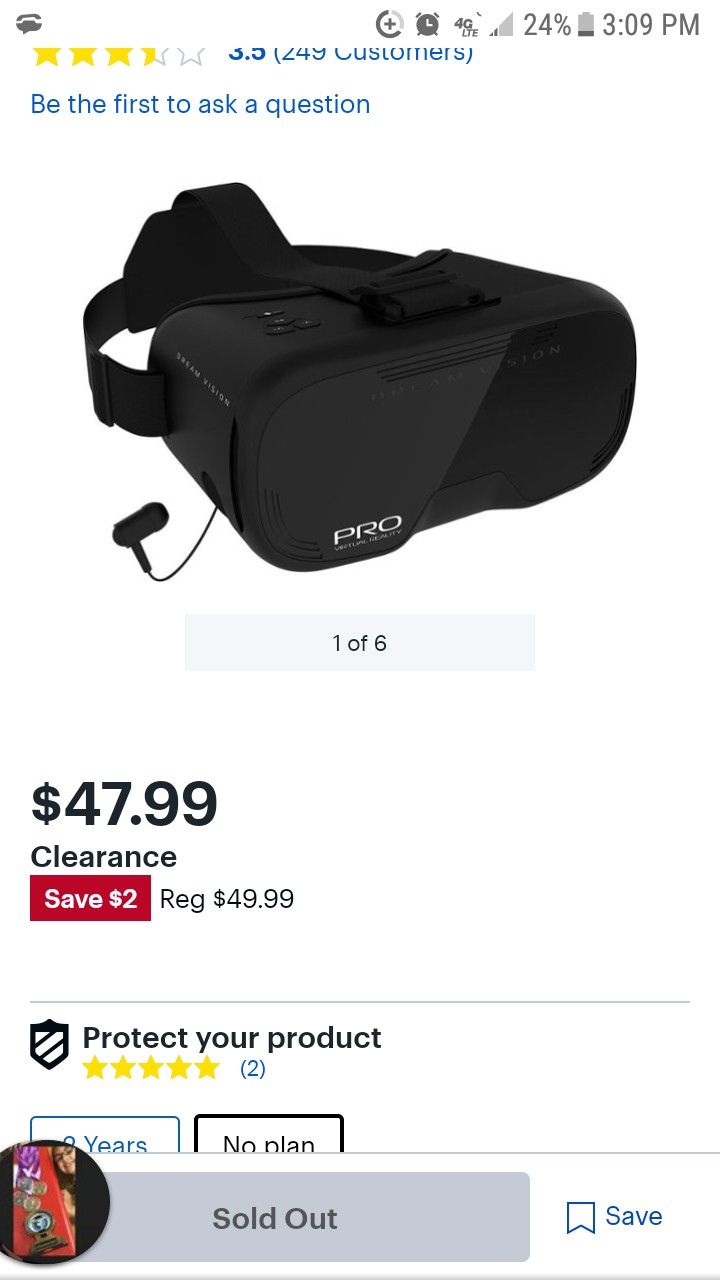 Vr headset and controller