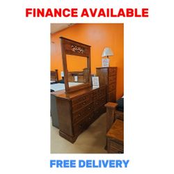 🔥 DRESSER + MIRROR DEAL! 💄🪞 ✨ ¡OFERTA DE TOCADOR  AND  ESPEJO! Only $699 🚚 Delivery Available / FINANCE AVAILABLE LAST ONE/ULTIMO PICK UP PRICE