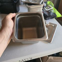 Winco 1/6 Size Stainless Steel Prep Pan
​Professional-grade Winco SPJL-606 steam table pan ( Total Of 6)