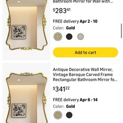 Mirror With Unique Wooden Frame