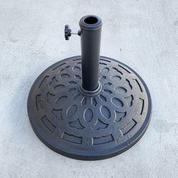 (Brand New) $30 Patio Umbrella Base 19” Round Stand Outdoor Garden Market, Weight 30lbs 