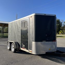 6x12 Double Axle Enclosed Trailer W/ Ramp Door