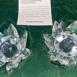 Crystal Lotus Flower Candle Holder By Smith And Hawken 