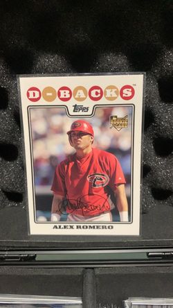 Topps Alex Romero D-Backs Rookie Card Signed