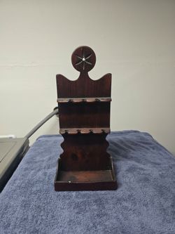 Vintage Wooden Spoon Rack Wall Display