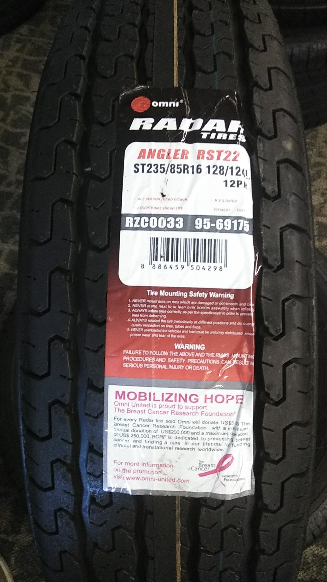 Brand New 235/85/16 Trailer Tires