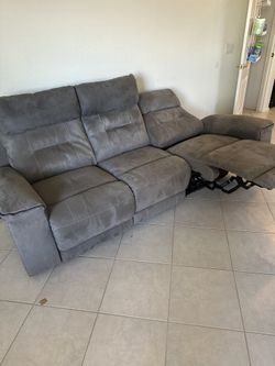 Gray Recliner Couch