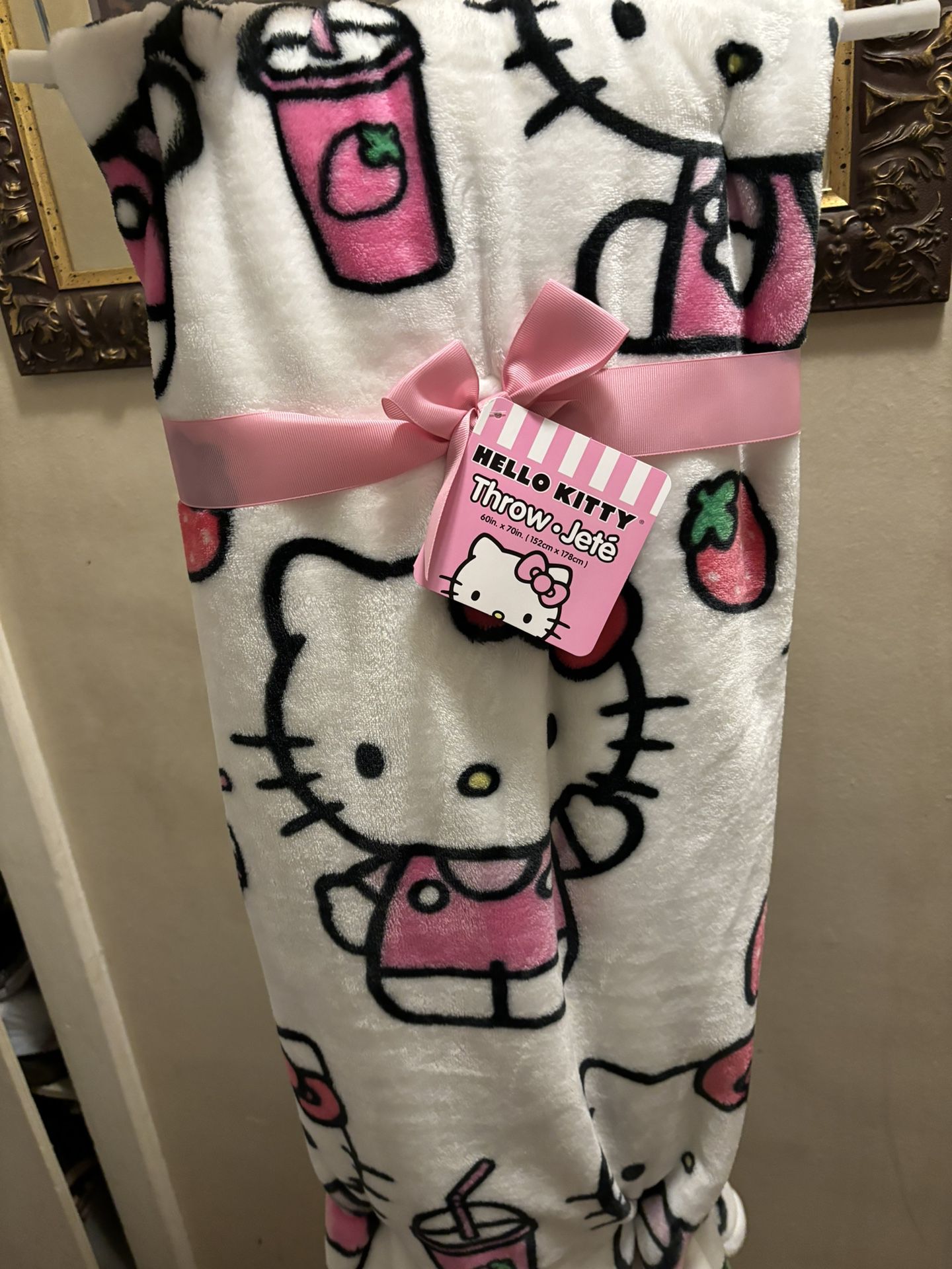 Hello Kitty Milkshake Blanket 