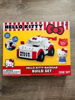 Hello kitty race car build set