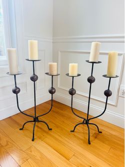 Pair of Floor Candelabra