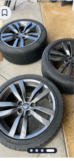 Three 18 inch Subaru OEM Alloy Wheels – Set of 3