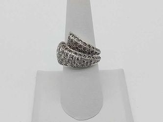 2.96 Cttw Diamond 9.7 Grams 14k White Gold Size 7 Mk1225izxmia