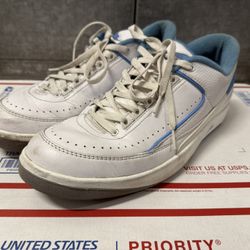Nike Air Jordan Retro 2 II Low UNC White/University Blue SIZE 12 MENS Legend 11