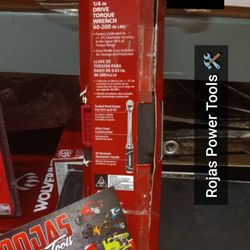 HUSKY 1/4IN DRIVE TORQUE WRENCH 40-200IN LBS 