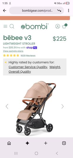 Bombi Bēbee v3 stroller