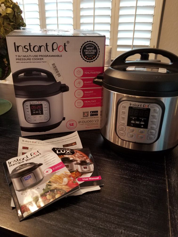 Instant pot 6 qt 7 in 1 multi-use programmable pressure cooker