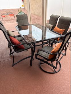 Picnic table and chairs