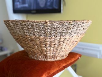 Large Woven Seagrass Bowl Basket