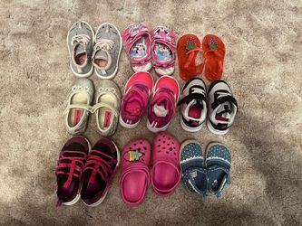 9 Set Of little Girl Shoes 