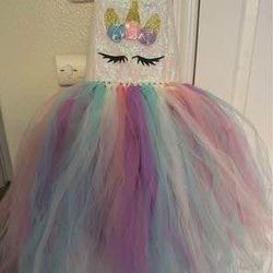 Toddler Unicorn Dress Size 3T