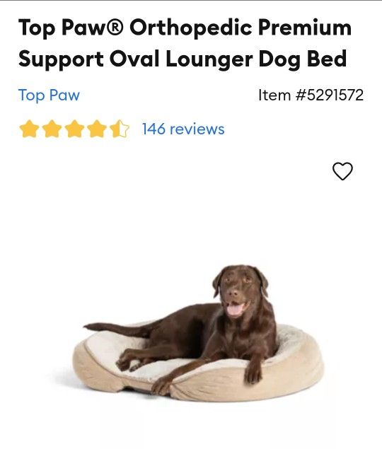 Orthopedic Memory Foam Large Dog  Bed 