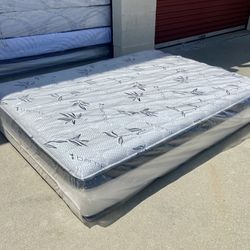 Full Pillow Top Mattress and Box Spring