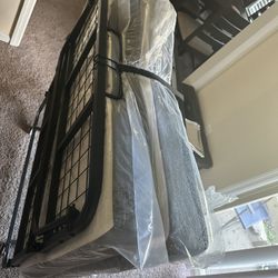 🛏️ EconoHome Twin Folding Bed with Memory Foam Mattress – Great Condition!